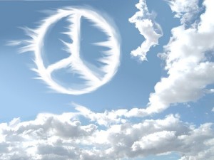 Cloud Peace Symbol: used under CC from http://www.flickr.com/photos/42931449@N07/5393966702/.
